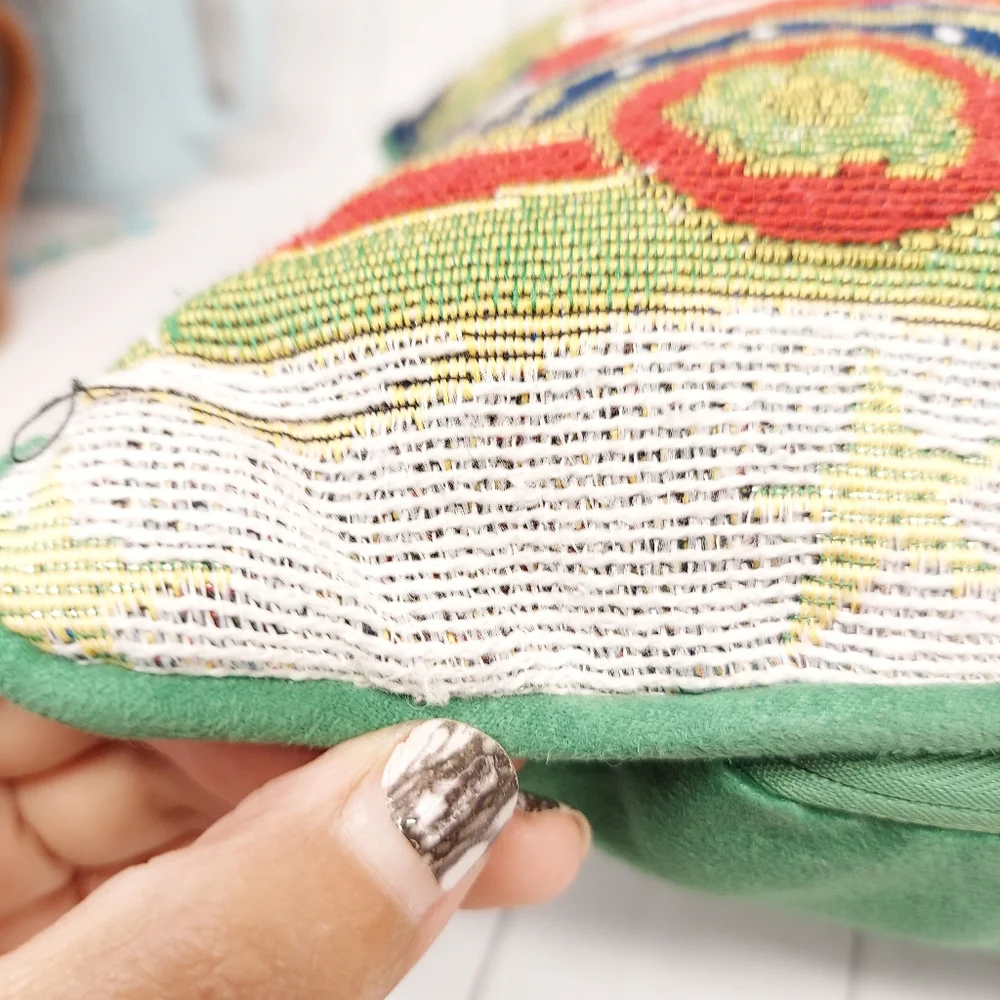 Pier 1 Snowman Train Holiday Pillow